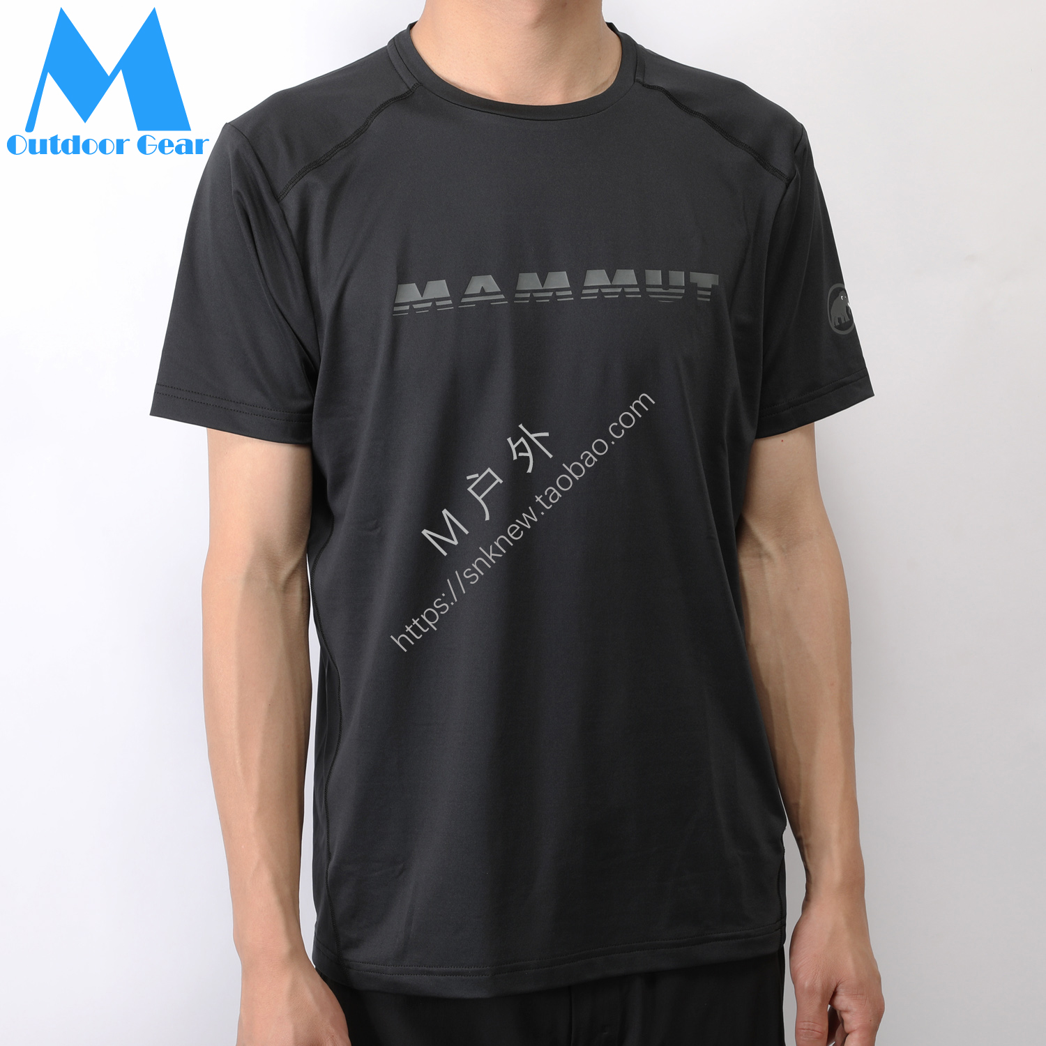 mammut猛犸象logo舒适弹性速干衣
