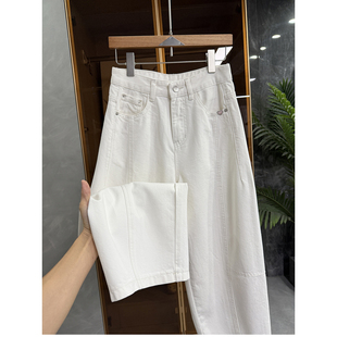 小个子收!品质N货!中高腰牛仔镰刀九分裤女 96785~JS