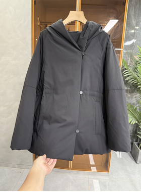 清仓不予退换！6K+！宽松绵羊毛鹅绒羽绒服连帽外套女    R366~ME