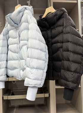 代厂柜款！轻柔锁暖！宽松连帽鸭绒羽绒服外套女     AS1131~ZY