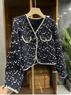 清仓不予退换#4!M@3气质温柔了！醋酸羊毛镶边短外套女MZ0132