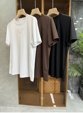 自留推荐！实力大厂出！通勤圆领短袖丝光棉T恤女   94850-1~ME