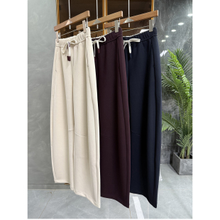 N货！舒适时髦并存！绵羊毛松紧腰休闲镰刀卫裤女    85316~ME