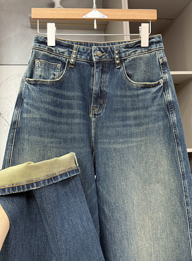 清仓不予退换！大厂品质货！宽松高腰牛仔镰刀裤女97282~ZY
