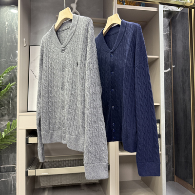尖货！宽松羊绒羊毛针织开衫外套