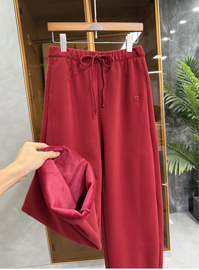 高个子收！秋冬款！加绒松紧腰休闲镰刀卫裤女   C25575~JS