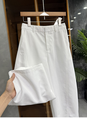 清仓不予退换！3K+P牌！亚麻中高腰休闲气球九分裤女10902~JS