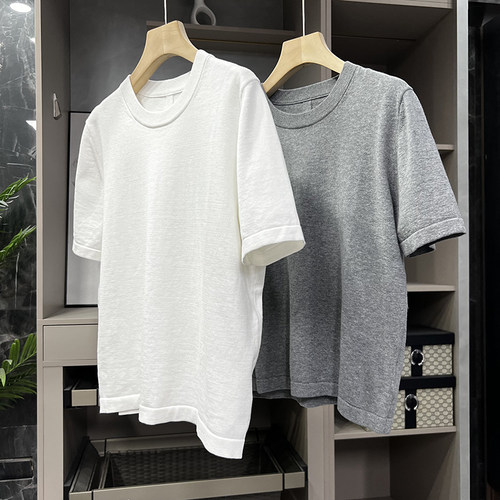 双手推荐！圆领短袖针织T恤上衣