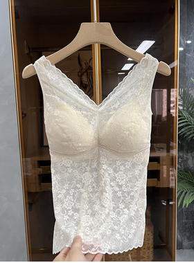 口碑款！性感蕾丝美背真丝无钢圈文胸吊带内衣女 20N73~JS