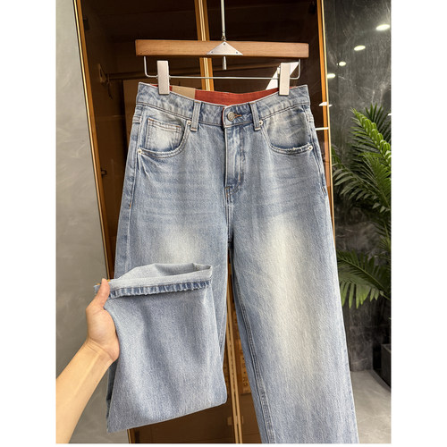 大厂N货！微弹牛仔直筒裤