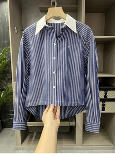 清仓不退！出勤穿搭率很高！条纹衬衫上衣女  843036~ME