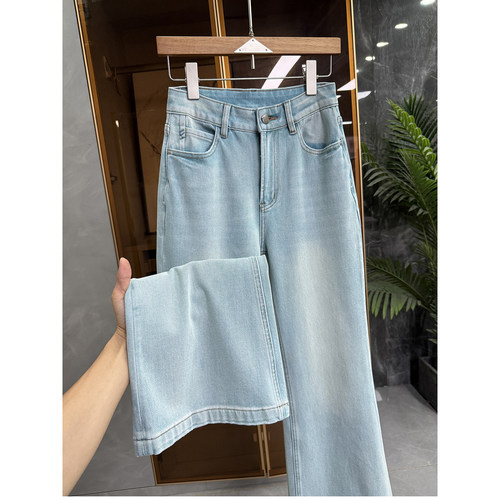 N货！修身微弹中高腰牛仔喇叭裤