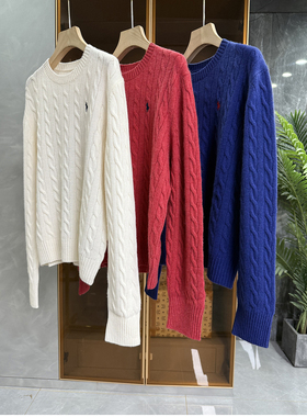 怒推！代工厂P牌jin口料！羊绒麻花圆领针织毛衣女   D2929~ME