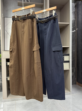 清仓不予退换！工厂！宽松高腰休闲工装镰刀裤女KZ25501~ZY