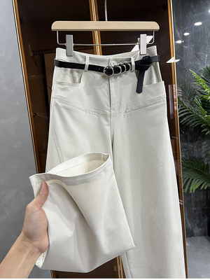 P簰款！通勤高腰锥形萝卜休闲裤