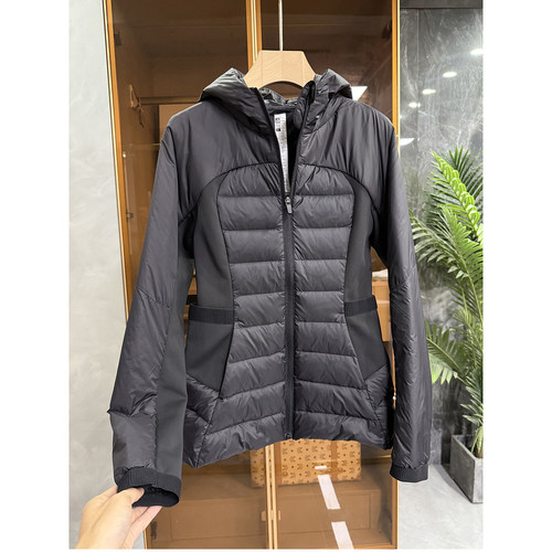 尖货！拼接鹅绒羽绒服连帽外套