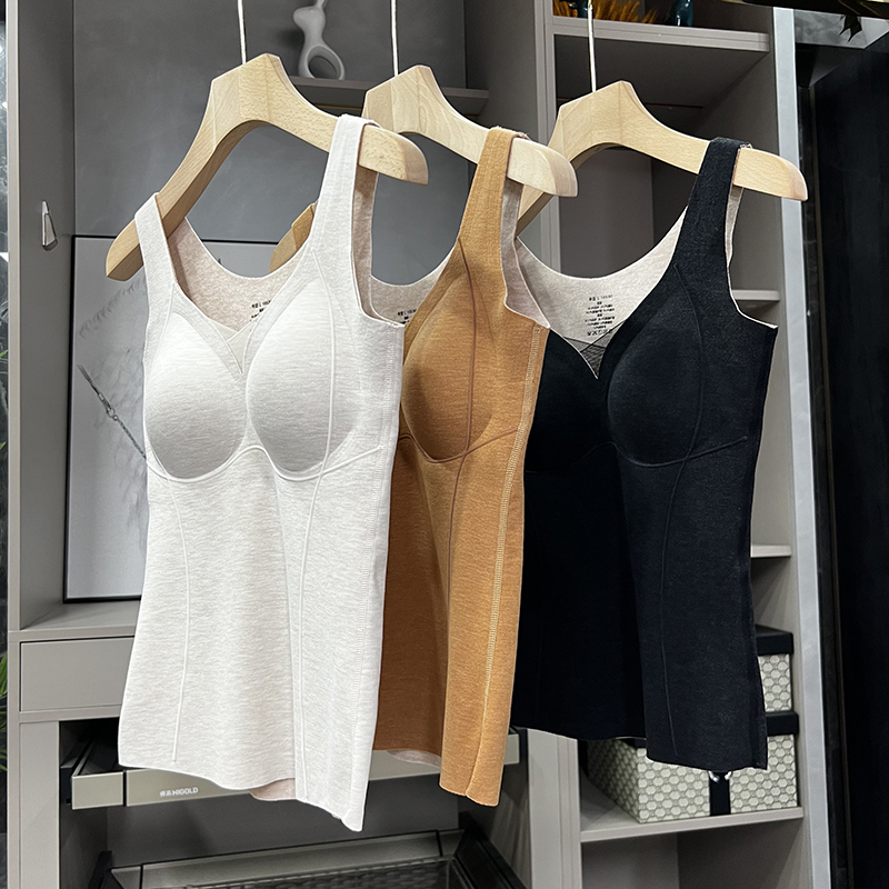 真丝绵羊毛保暖背心防寒打底内衣