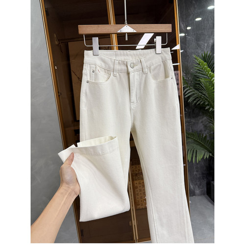 N货！微弹修身九分牛仔微喇裤