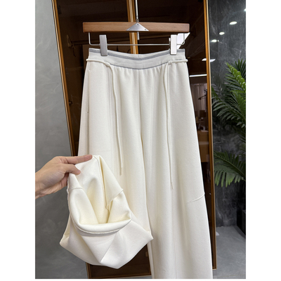 N货！松紧腰休闲镰刀阔腿卫裤