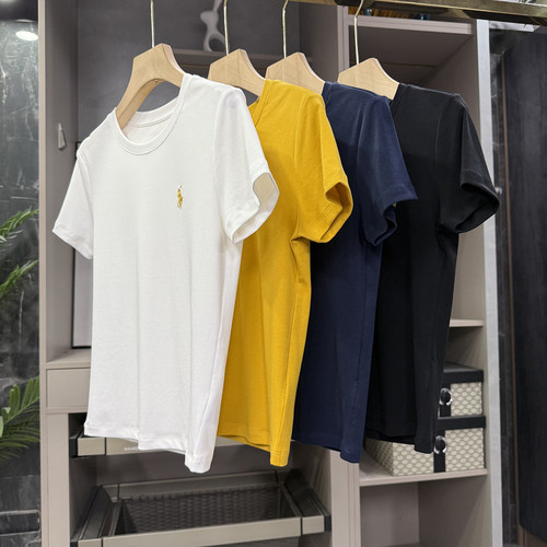 N货！显瘦莱赛尔圆领短袖棉T恤女