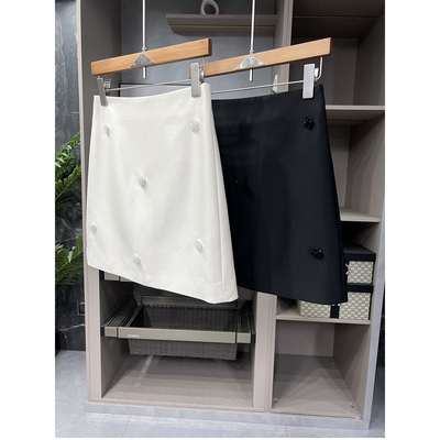 尖货！高腰钉珠A子半身短裙