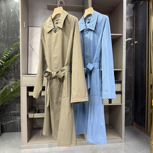 KA6030 代工厂柜款 翻领风衣外套女 宽松中长款 G上6K