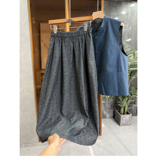 G上6K S269010 两面穿提花棉马甲 女 半身裙套装 代厂订单