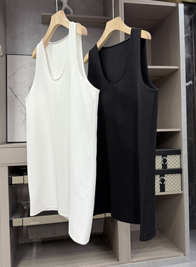 清仓不予退换！不费力！宽松醋酸U领背心无袖上衣女BXOM078~ZY