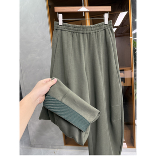 疯狂推荐！品质货！宽松松紧腰休闲镰刀卫裤女   D25270~ME