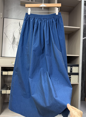 yuan单！G上3K+！匹马棉松紧腰大摆半身裙女      23338~ZY