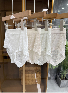 撩人小心机！薄款透气网布性感蕾丝花边女士三角内裤女  YD689~JS