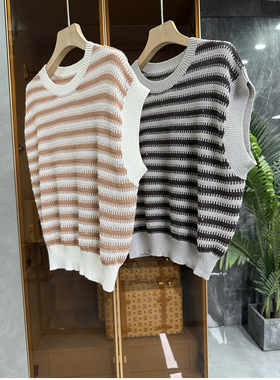 清仓不予退换！！亮片和纸针织衫条纹圆领上衣女D1902~ME