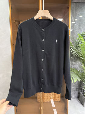 老友shou！实力大工出！圆领长袖棉针织开衫女   LM8117~JS