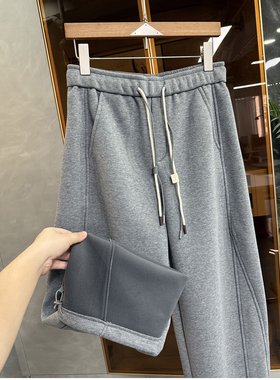 大N货！秋冬时髦单品！加绒松紧腰休闲镰刀束脚裤女   M02446~ME