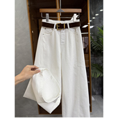 谁穿谁夸 中高腰牛仔镰刀阔腿裤 女 大大N货 M030003