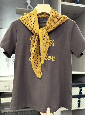 清仓不予退换！！两件套披肩圆领短袖棉T恤上衣女SY25531~ZY