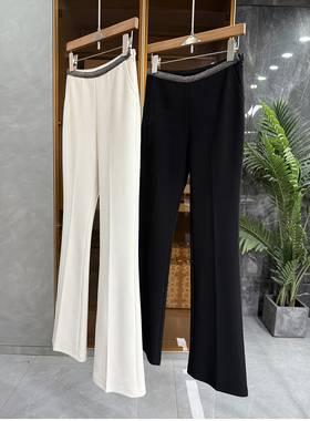 魔法单品！穿出2米大长腿！抗皱钉珠休闲喇叭裤女    251003~ME