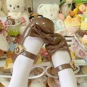 全款 优雅蝴蝶结中跟单鞋 待命名平底版 木马原创Lolita圆头lo鞋