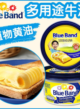 印尼进口Blue Band蓝带多用途牛油250g*2盒 常温植物黄油烘焙原料