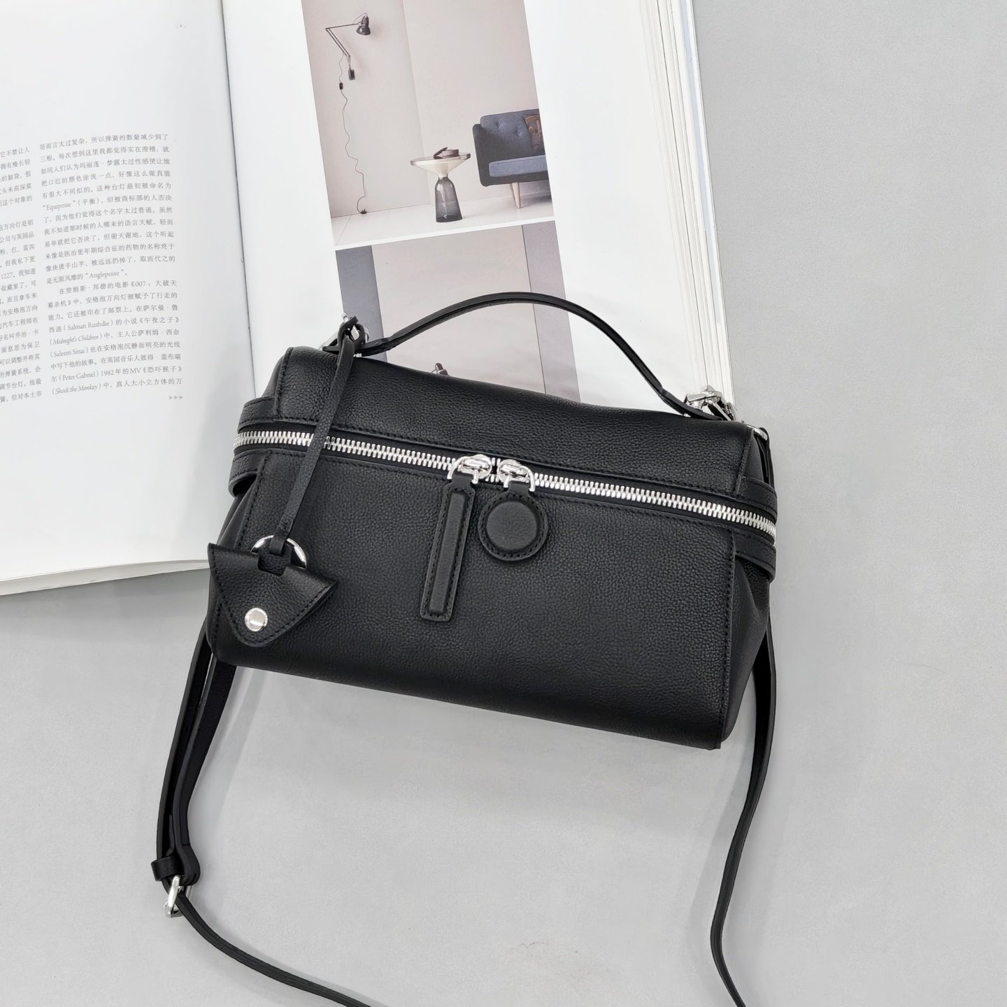 黑色牛皮迷你手提包包女2026春新款荔枝纹时尚休闲单肩斜挎手机包,箱包皮具/热销女包/男包,小方包,淘宝优惠券,粉丝福利购,淘宝优惠卷