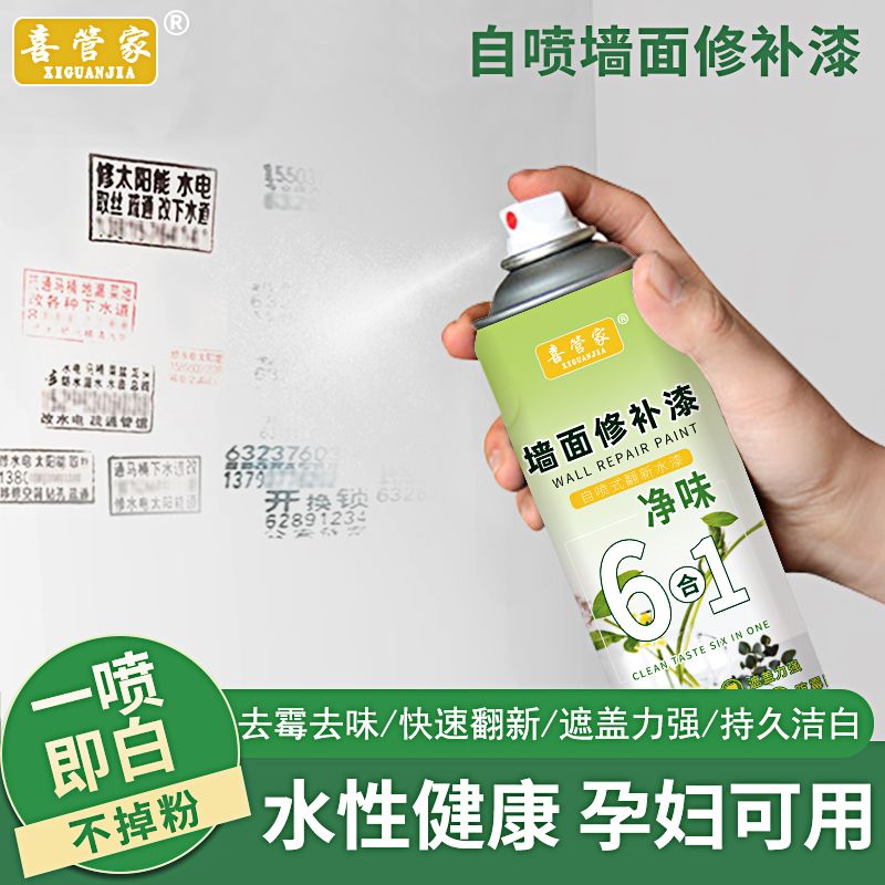 墙面自喷漆修补家用墙面漆一喷白
