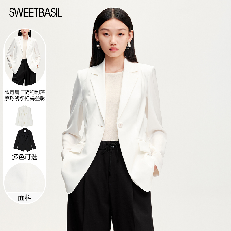 紫淑外套女2025春新款百搭西服