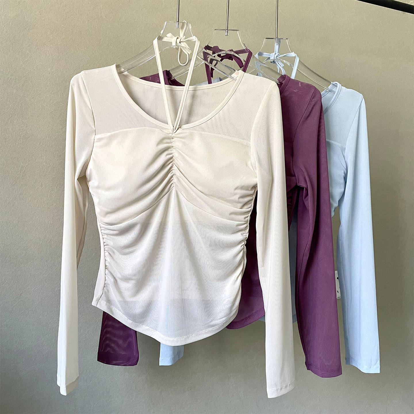 性感一体杯瑜伽服运动上衣辣妹