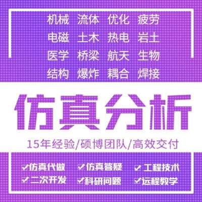 matlab编程ansys有限元仿真受力分析CFD/fluent/edem