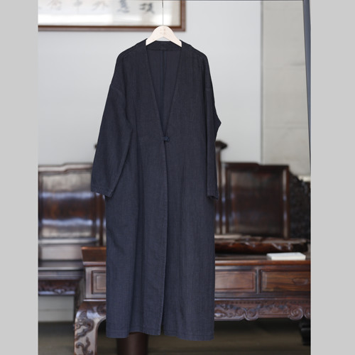 如素慢衣简约棉麻保暖外套36548