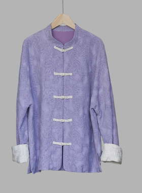 如素慢衣对襟提花国风短外套36265