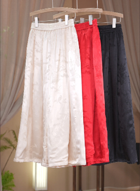 如素慢衣人丝 夹棉 保暖 阔腿棉裤60108