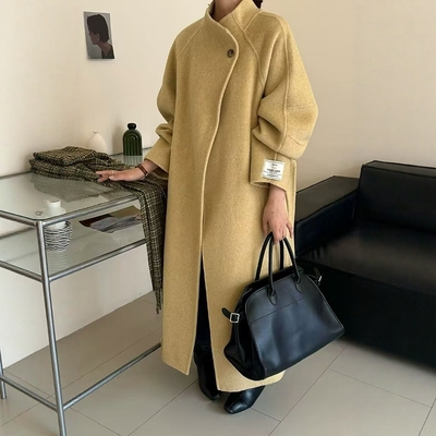 中长款过膝双面羊绒外套