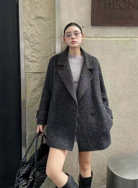 双面羊绒大衣女2025新款