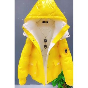 洋气减龄面包服 撞色拼接保暖羽绒棉衣韩版 欧货新款 免洗棉服女新款